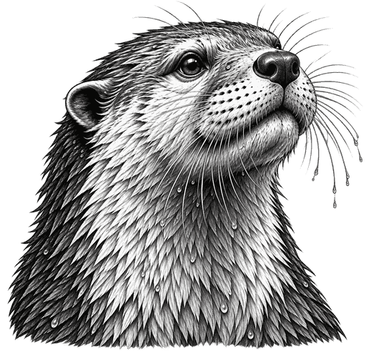 Otter Guide Marker representing Positivity and Energy